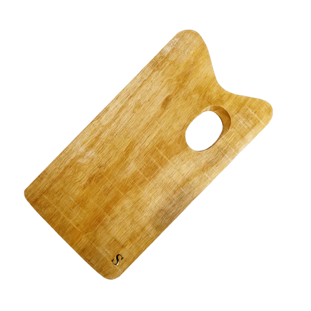 Retail Maharaj Rectangle Wooden Palette Medium 31x18cm - Retail Maharaj