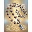 Matar Mala Pattern Silver Tulsi Beads Flower Capped Mala with Radha Krishna Locket – Premium Shyama Tulsi 92.5% Silver Necklace - Retail Maharaj