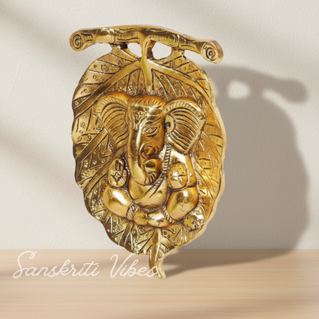 Metal Ganesha Statue Murti For Pooja And Home Decor Glossy Finish Handcrafted Ganpati Idol For Temple Office And Gift - Retail Maharaj