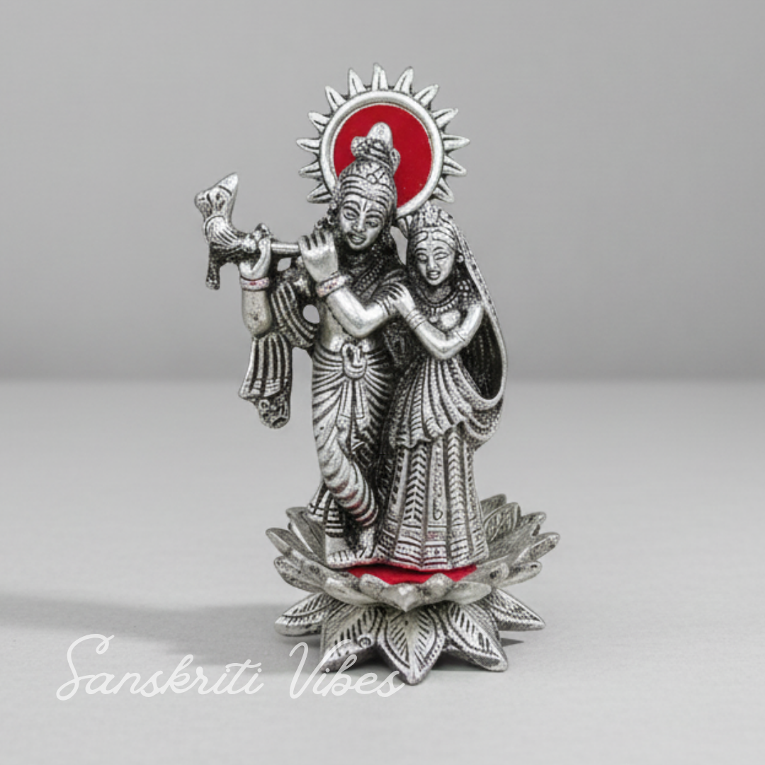 Radha Krishna Statue Special Wedding Gift Aluminium Decorative Showpiece for Home Decor - Retail Maharaj