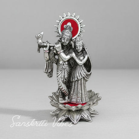Radha Krishna Statue Special Wedding Gift Aluminium Decorative Showpiece for Home Decor - Retail Maharaj
