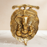 Metal Ganesha Statue Murti For Pooja And Home Decor Glossy Finish Handcrafted Ganpati Idol For Temple Office And Gift - Retail Maharaj