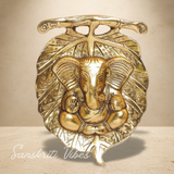 Metal Ganesha Statue Murti For Pooja And Home Decor Glossy Finish Handcrafted Ganpati Idol For Temple Office And Gift - Retail Maharaj