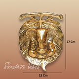 Metal Ganesha Statue Murti For Pooja And Home Decor Glossy Finish Handcrafted Ganpati Idol For Temple Office And Gift - Retail Maharaj