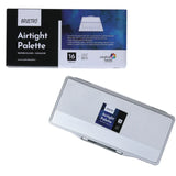 Brustro Artists Airtight Palette 16 Wells with Half Pan Section and Removable Tray - Retail Maharaj