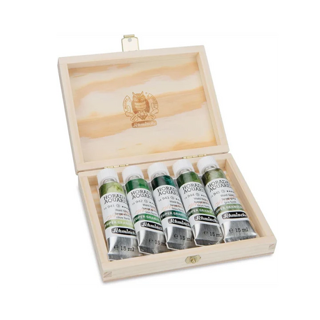 Schmincke Horadam Aquarell Super Granulation Set 5x15 ml (Forest) - Retail Maharaj