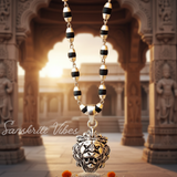 Narasimha Sterling Silver Pendant Locket Mala – 20 Inch 92.5% Pure Silver Spiritual Necklace - Retail Maharaj