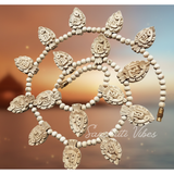 Radha Radha Radha Tulsi Kanthi Haar Mala – Sacred Prayer Beads for Devotion to Shri Radha Krishna - Retail Maharaj