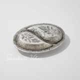 Metal Decorative Tray for Tableware Dry Fruit Tray for Saunf Supari Candy and Sweets Serving - Retail Maharaj