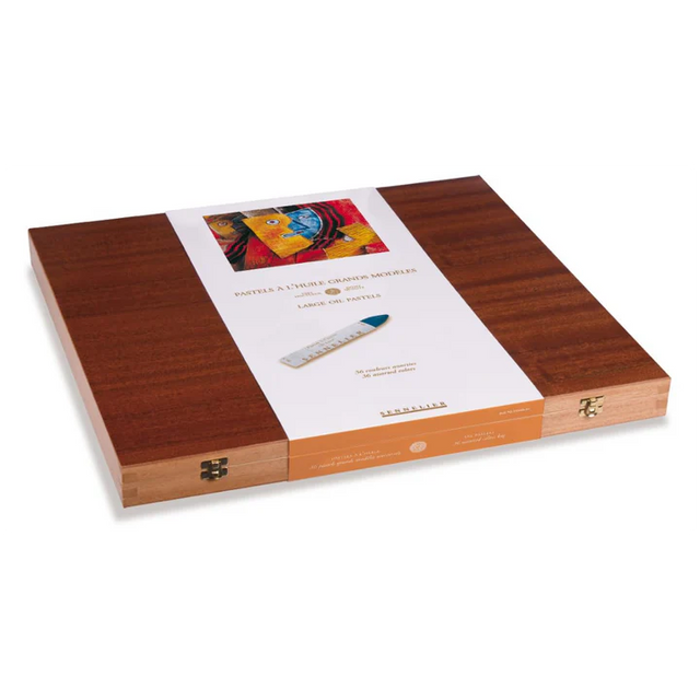 Sennelier Oil Pastel Set of 120 Universal Colours in Wooden Box - Retail Maharaj