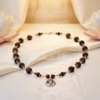 Shri Krishna Silver Pendant Necklace Mala | Handcrafted Spiritual Tulsi & Silver Devotional Necklace - Retail Maharaj