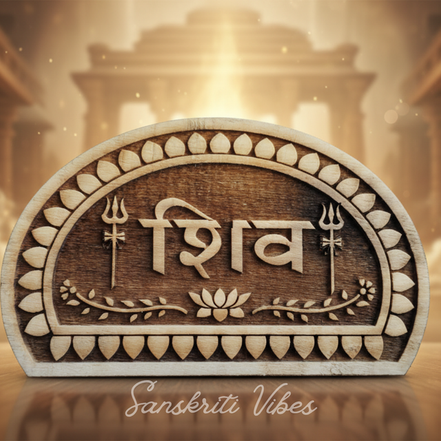 Shiv Naam Sewa Neem Wood Idol – Handcrafted Tamal & Tulsi Wood Statue of Mahadev for Home Temple - Retail Maharaj