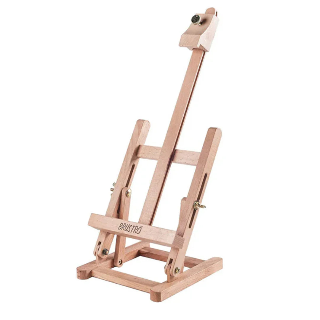 Brustro Tabletop Wooden Easel Stand for Painting and Canvas Display - Retail Maharaj