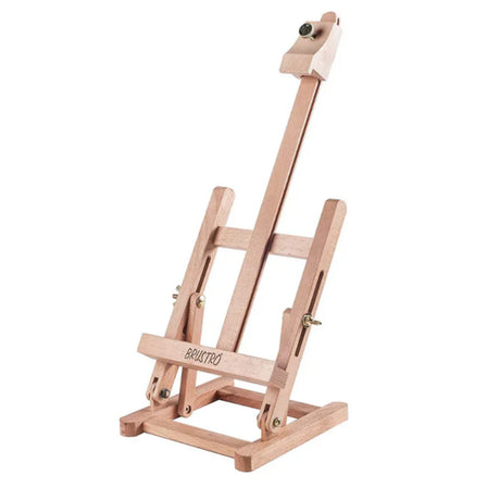 Brustro Tabletop Wooden Easel Stand for Painting and Canvas Display - Retail Maharaj