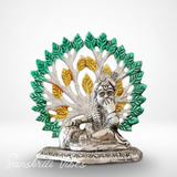 Golden Metal Kalpavriksha Tree with Matki Krishna Idol | Silver-Plated Decorative Religious Showpiece for Home & Puja Room - Retail Maharaj
