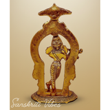 Glossy Metal Krishna Statue | Premium Krishna Murti for Home Temple, Puja Decor & Gifting - Retail Maharaj