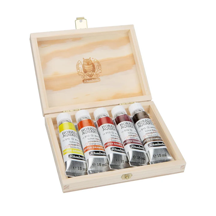 Schmincke Horadam Aquarell Super Granulation Set 5x15 ml (Volcano) - Retail Maharaj