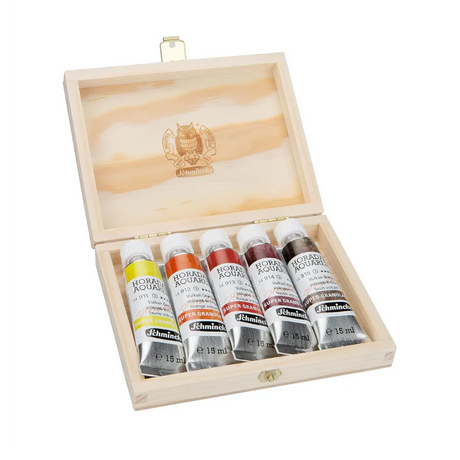 Schmincke Horadam Aquarell Super Granulation Set 5x15 ml (Volcano) - Retail Maharaj