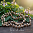Ram and Krishna Silver Tulsi Kanthi Mala with Silver Caps Spiritual Rosary for Protection and Devotion - Retail Maharaj