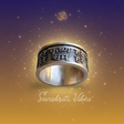 Mahamantra Hare Krishna Silver Ring Pure Silver Spiritual Ring for Devotion and Meditation - Retail Maharaj