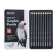 Brustro Artists Fineart Graphite Pencil Set 12 Pencils for Drawing and Shading - Retail Maharaj