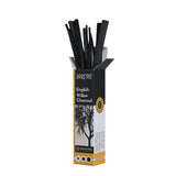 Brustro English Willow Charcoal Assorted Set of 15 Sticks for Drawing and Sketching - Retail Maharaj