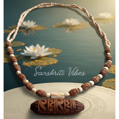 Radha Radha Kanthi Kavach Style Haar – Handcrafted Traditional Necklace for Spiritual Protection and Elegance - Retail Maharaj