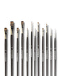 Stationerie Mix Brush Set of 11 Long Handle Mangosta Mix Media - Retail Maharaj