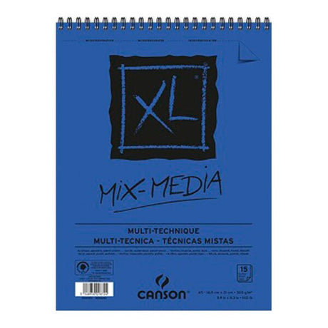 Canson XL Mixed Media Sketchbook Spiral Pad 300 GSM Acid Free Artist Paper - Retail Maharaj
