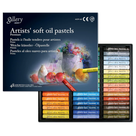 Mungyo Gallery Soft Oil Pastels Set of 48 Colors for Artists and Hobbyists - Retail Maharaj