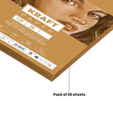 Scholar Kraft Toned Paper Loose Sheets 170gsm for Sketching and Mixed Media - Retail Maharaj