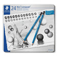 Staedtler Mars Lumograph Professional Drawing Pencil Set 24 Grades for Sketching and Shading - Retail Maharaj