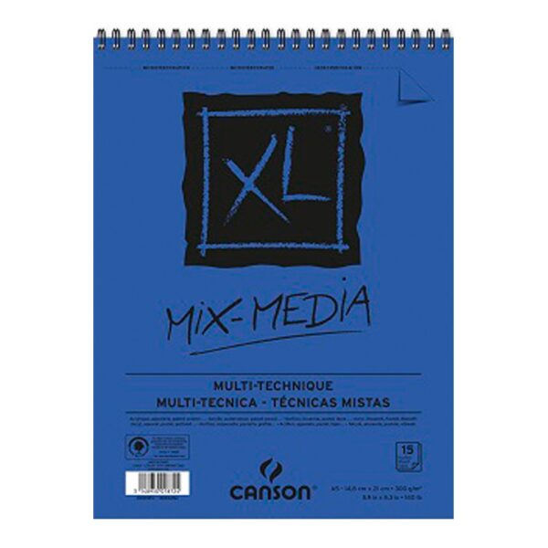Canson XL Mixed Media Sketchbook Spiral Pad 300 GSM Acid Free Artist Paper - Retail Maharaj