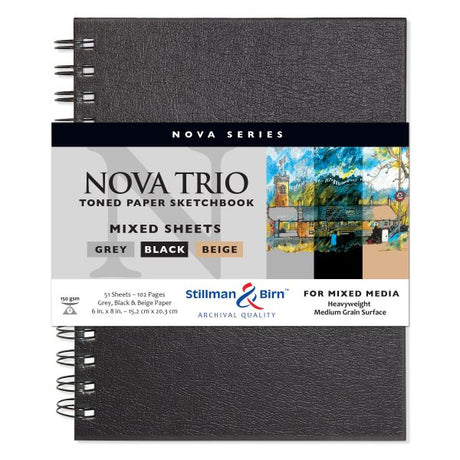 Stillman Birn Trio Nova Series Toned Sketchbook Wirebound - Retail Maharaj