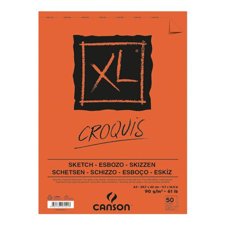 Canson XL Croquis and Extra White Sketch Pads 90 GSM Artist Drawing Paper - Retail Maharaj