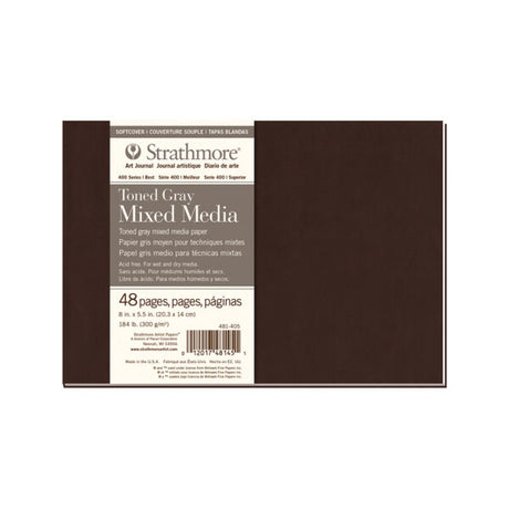 Strathmore 400 Series Toned Tan and Gray Mixed Media Art Journal Hardbound and Softcover - Retail Maharaj
