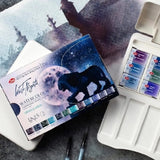 White Nights Granulating Watercolour 12 Full Pans Set - Retail Maharaj