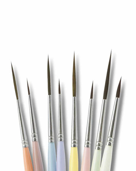 Retail Maharaj Kolinsky Synthetic Liner Brush Combo Set 8 - Retail Maharaj