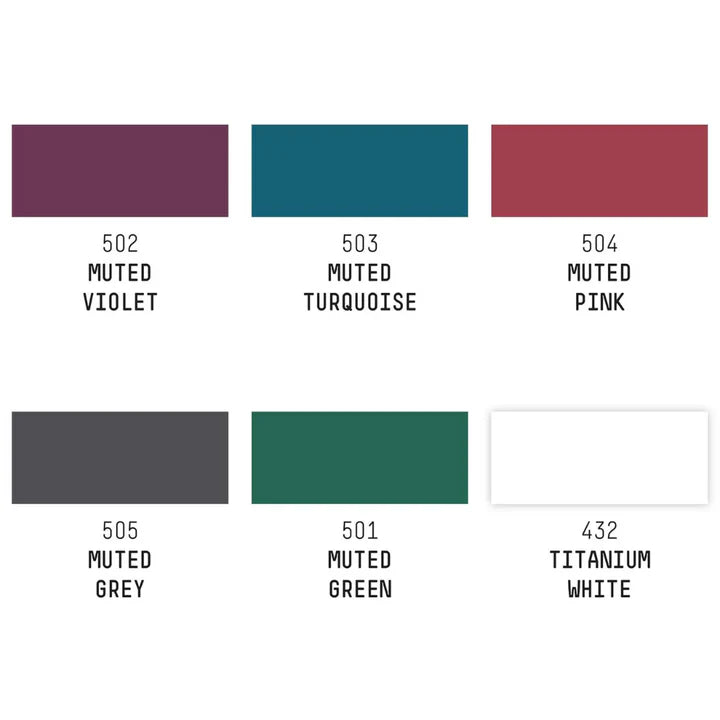 Liquitex Professional Acrylic Ink Muted Collection Plus White 6-Piece Set - Retail Maharaj