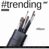 Retail Maharaj Filbert Brush Set of 5 Velour Mix Media - Retail Maharaj