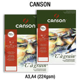 Canson Cagrain Light Grain Drawing Paper Cut Pack 224 GSM Open Stock - Retail Maharaj