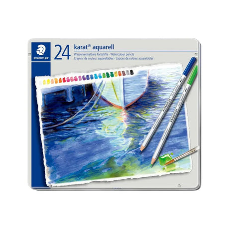 Staedtler Karat Aquarell Watercolour Pencils Set of 24 - Retail Maharaj