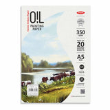 Anupam Oil Painting Drawing Paper Pack 350 GSM Canvas Textured Sheets - Retail Maharaj