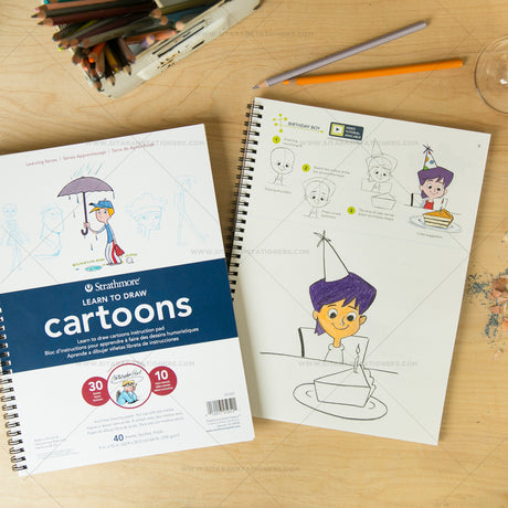 Strathmore Learn to Draw Cartoon Manga and Animal Instructional Art Pads - Retail Maharaj