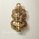 Metal Feng Shui Vastu Nazar Battu Wall Hanging with Naag Ganesha Suraksha Kawach Mask for Evil Eye Protection (Glossy Finish, Metal, Made in India)