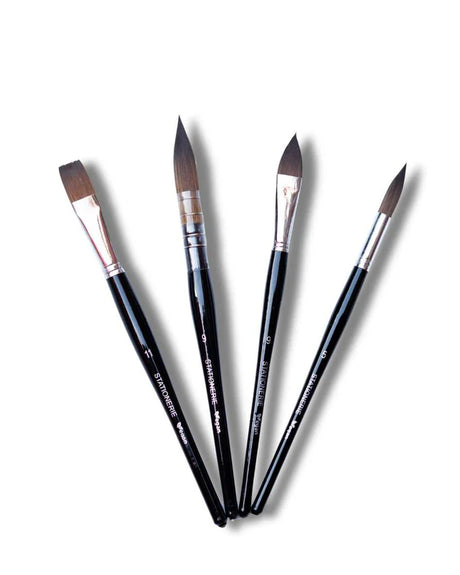 Stationerie Wash Mop Set of 4 Kolinsky Synthetic - Retail Maharaj