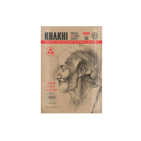 Anupam Khakhi Drawing Paper Loose Sheets 180 GSM Recyclable - Retail Maharaj
