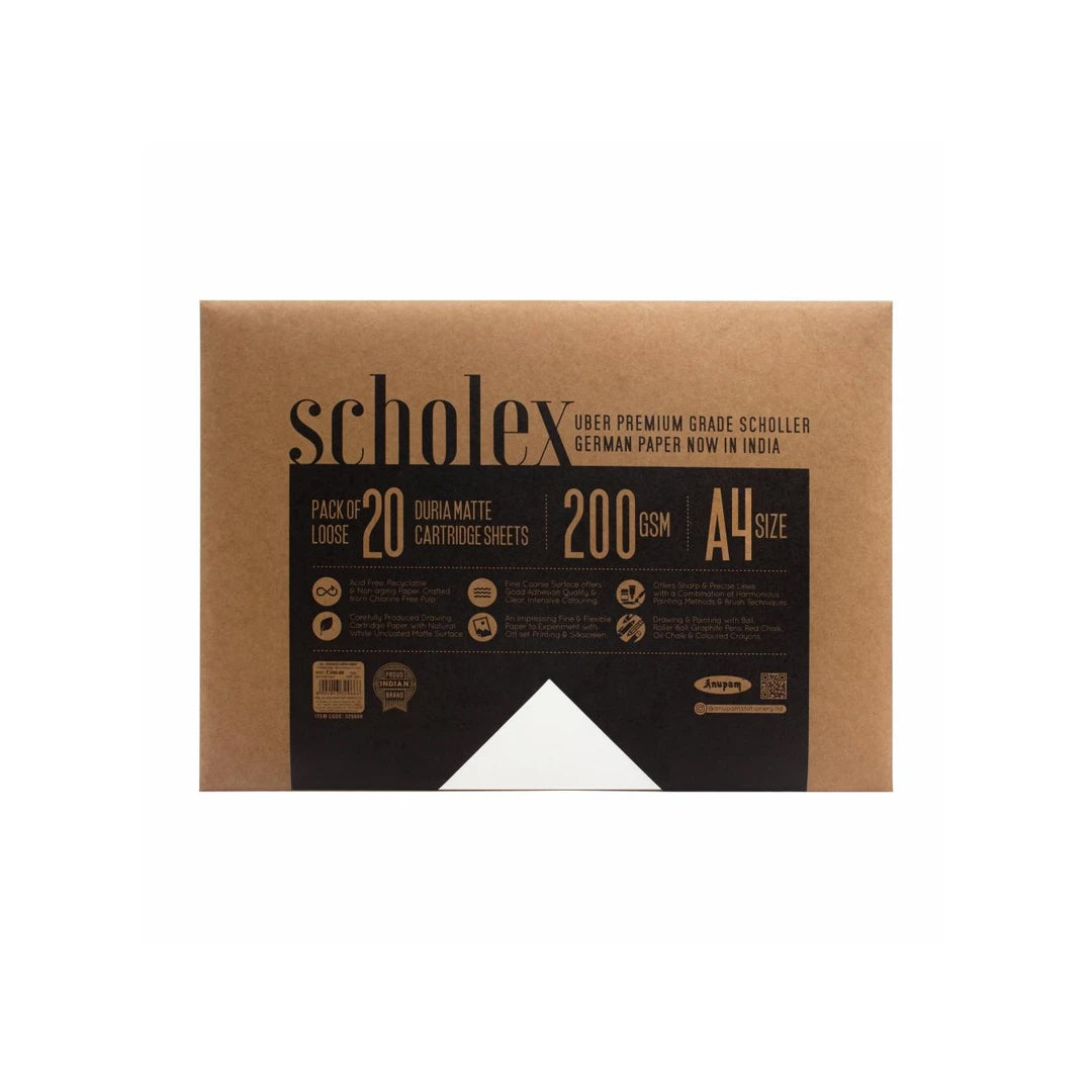Anupam Scholex Premium Scholler German Drawing Paper Loose Sheets 200 GSM - Retail Maharaj