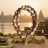 Ram Naam Tulsi Kanthi Mala 20 Inches – Premium Spiritual Necklace for Devotion and Protection - Retail Maharaj