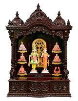 Ghar Mandir - Sag Wood (Cherry Colour) - Retail Maharaj